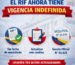 El RIF ya no tiene vencimiento